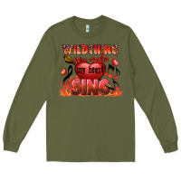 Army Green Valentine's Day wild thing you make my heart sing Long Sleeve Tee - FaDigitalArtStudio