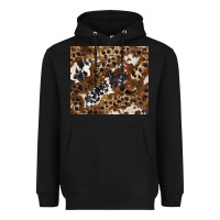 Black leopard and cowhides Heavyweight Hoodie - BarkalooDesign