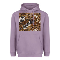 Lavender leopard and cowhides Heavyweight Hoodie - BarkalooDesign