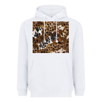 White leopard and cowhides Heavyweight Hoodie - BarkalooDesign