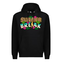 Black Summer Break Premium Hoodie - CowhideDigitalArt