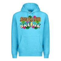 Ocean Blue Summer Break Premium Hoodie - CowhideDigitalArt