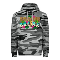 Slate Camo Summer Break Premium Hoodie - CowhideDigitalArt