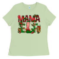 Matcha Christmas Mama Elf Ladies Tee - NancyCooperArtShop