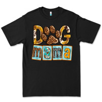 Black Dog Mama with Paw Premium Tee - texasbilliewilder