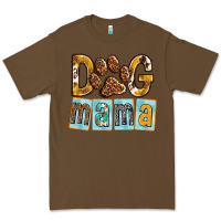 Cacao Dog Mama with Paw Premium Tee - texasbilliewilder