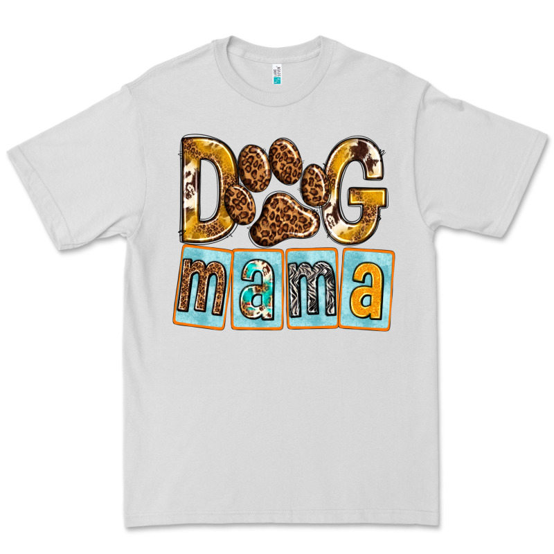 Dog Mama With Paw Premium Tee by texasbilliewilder | Teevron
