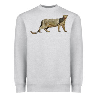 Heather Grey Jaguarundi Heavyweight Sweatshirt - LillyAllenDesigns