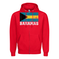 Red Bahamas Flag Country Men Women Kids Christmas Gift Family Zipper Hoodie - longCreatives