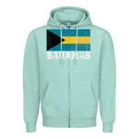 Seafoam Bahamas Flag Country Men Women Kids Christmas Gift Family Zipper Hoodie - longCreatives