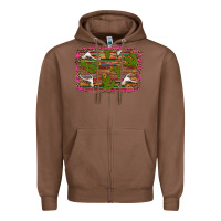 Chestnut cinco de mayo bullskull and cactus Zipper Hoodie - Artiststas