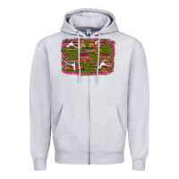 Heather Grey cinco de mayo bullskull and cactus Zipper Hoodie - Artiststas