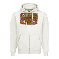 Oatmeal Heather cinco de mayo bullskull and cactus Zipper Hoodie - Artiststas