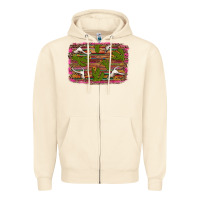 Sandshell cinco de mayo bullskull and cactus Zipper Hoodie - Artiststas