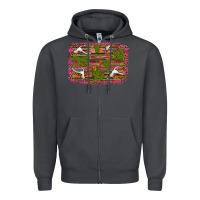 Smoke cinco de mayo bullskull and cactus Zipper Hoodie - Artiststas