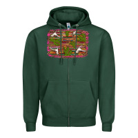 Sports Green cinco de mayo bullskull and cactus Zipper Hoodie - Artiststas