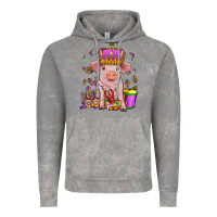 Cloud Rock mardi gras pig Vintage Hoodie - OliviaCreatesArt