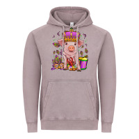Vintage Zinc mardi gras pig Vintage Hoodie - OliviaCreatesArt