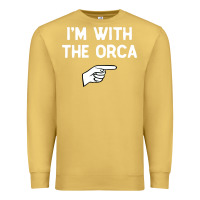 Antique Gold im with the orca costume halloween matching party Premium Sweatshirt - longCreatives