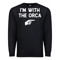 Im With The Orca Costume Halloween Matching Party Premium Sweatshirt | Teevron