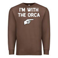 Chestnut im with the orca costume halloween matching party Premium Sweatshirt - longCreatives