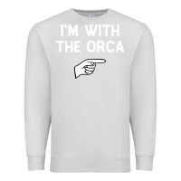 Dove Grey im with the orca costume halloween matching party Premium Sweatshirt - longCreatives