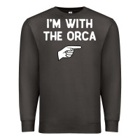 Smoke im with the orca costume halloween matching party Premium Sweatshirt - longCreatives
