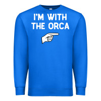 True Royal im with the orca costume halloween matching party Premium Sweatshirt - longCreatives