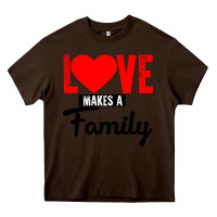 Chocolate Brown family love Heavy Core Tee - Bettercallsaul