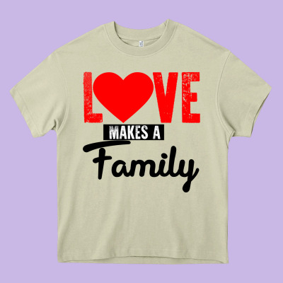 Family Love Heavy Core Tee Designed By Bettercallsaul