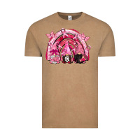 Vintage Coffee gnomes rainbow breast cancer Vintage Tee - CowGirlArtShop