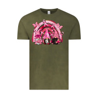 Vintage Olive gnomes rainbow breast cancer Vintage Tee - CowGirlArtShop
