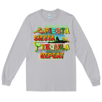 Moon Dust Fiesta siesta tequila repeat Long Sleeve Tee - FaDigitalArtStudio