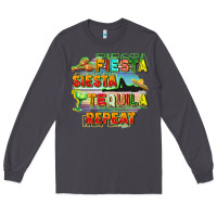 Smoke Fiesta siesta tequila repeat Long Sleeve Tee - FaDigitalArtStudio