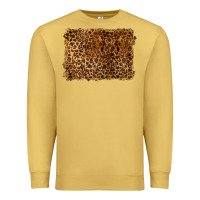 Antique Gold handdrawn leopard pattern Premium Sweatshirt - BarkalooDesign