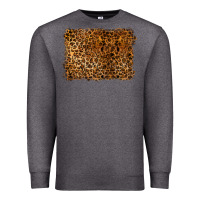 Charcoal Heather handdrawn leopard pattern Premium Sweatshirt - BarkalooDesign