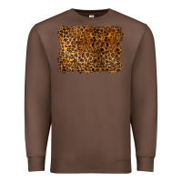 Chestnut handdrawn leopard pattern Premium Sweatshirt - BarkalooDesign