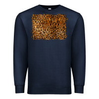 Navy handdrawn leopard pattern Premium Sweatshirt - BarkalooDesign
