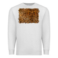 Oatmeal Heather handdrawn leopard pattern Premium Sweatshirt - BarkalooDesign