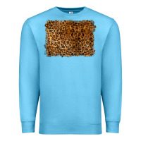 Ocean Blue handdrawn leopard pattern Premium Sweatshirt - BarkalooDesign