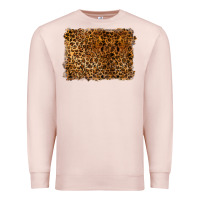 Pale Pink handdrawn leopard pattern Premium Sweatshirt - BarkalooDesign