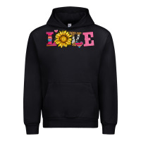 Black love sunflower valentines day Urban Hoodie - AdoDesignShop