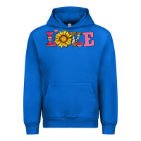 Cobalt love sunflower valentines day Urban Hoodie - AdoDesignShop