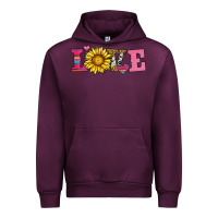 Mauve Wine love sunflower valentines day Urban Hoodie - AdoDesignShop