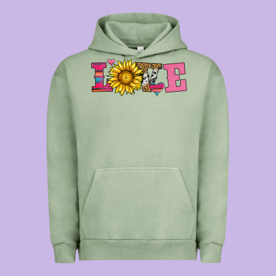 Love Sunflower Valentines Day Urban Hoodie Designed By Adodesignshop