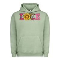 Pigment Oil Green love sunflower valentines day Urban Hoodie - AdoDesignShop