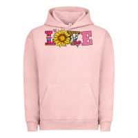 Pigment Salmon love sunflower valentines day Urban Hoodie - AdoDesignShop