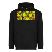 Black tennis ball with sunflower and racket  licence plato Heavyweight Hoodie - BarkalooDesign