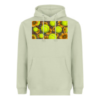 Matcha tennis ball with sunflower and racket  licence plato Heavyweight Hoodie - BarkalooDesign