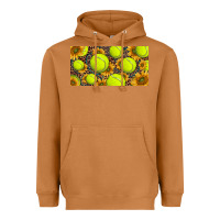 Meerkat tennis ball with sunflower and racket  licence plato Heavyweight Hoodie - BarkalooDesign